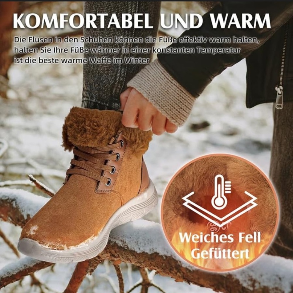 ZZS Women's Winter Snow Ankle Boot